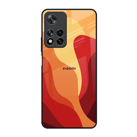 Magma Color Pattern Redmi Note 11 Pro 5G Glass Back Cover Online