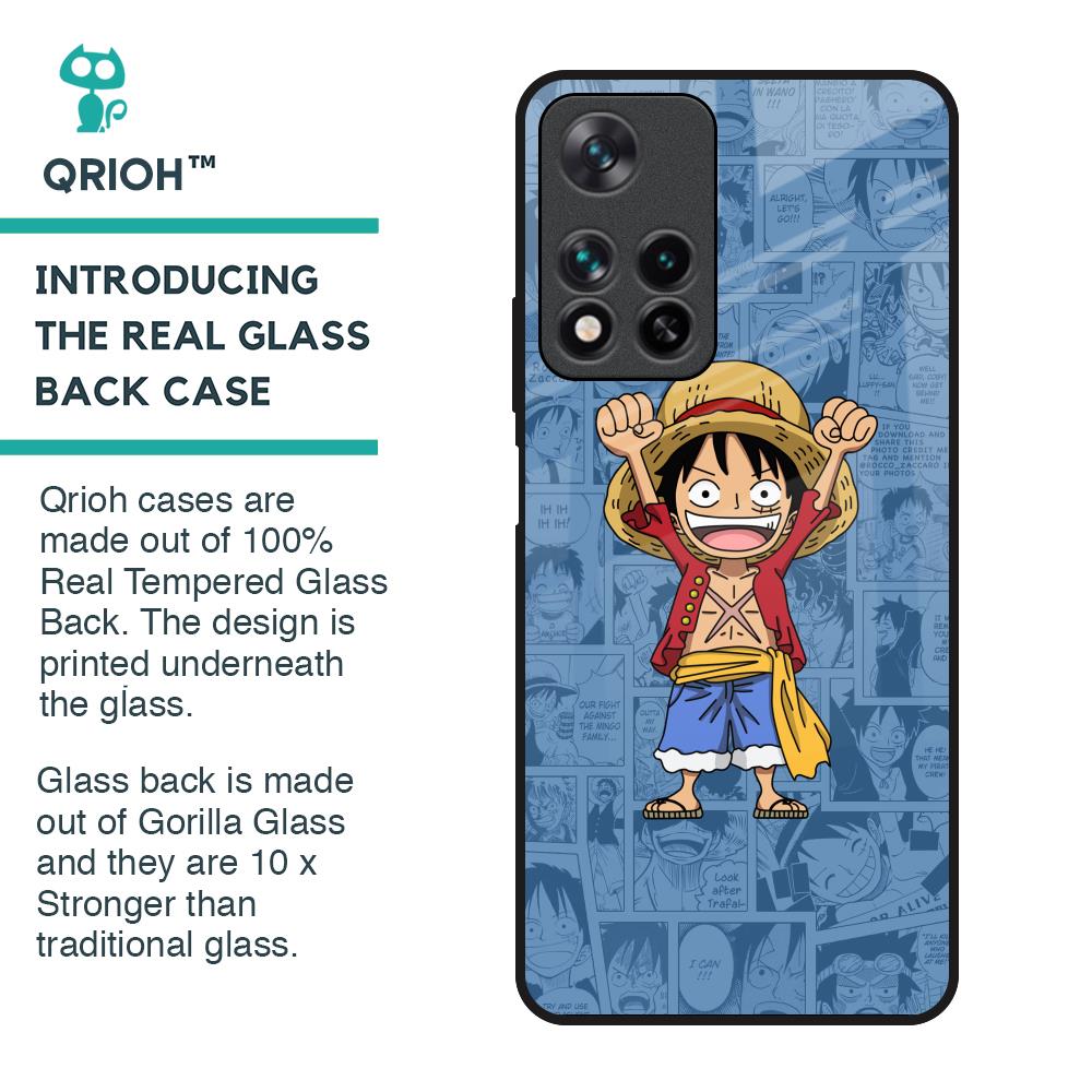 Chubby Anime Glass Case for Redmi Note 11 Pro 5G