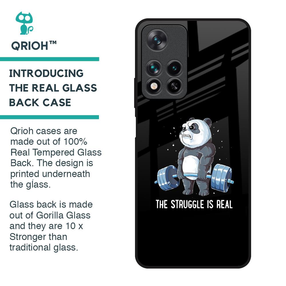 Real Struggle Glass Case for Redmi Note 11 Pro 5G