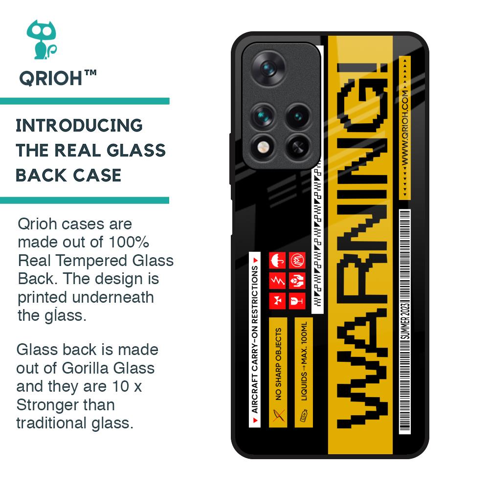Aircraft Warning Glass Case for Redmi Note 11 Pro 5G