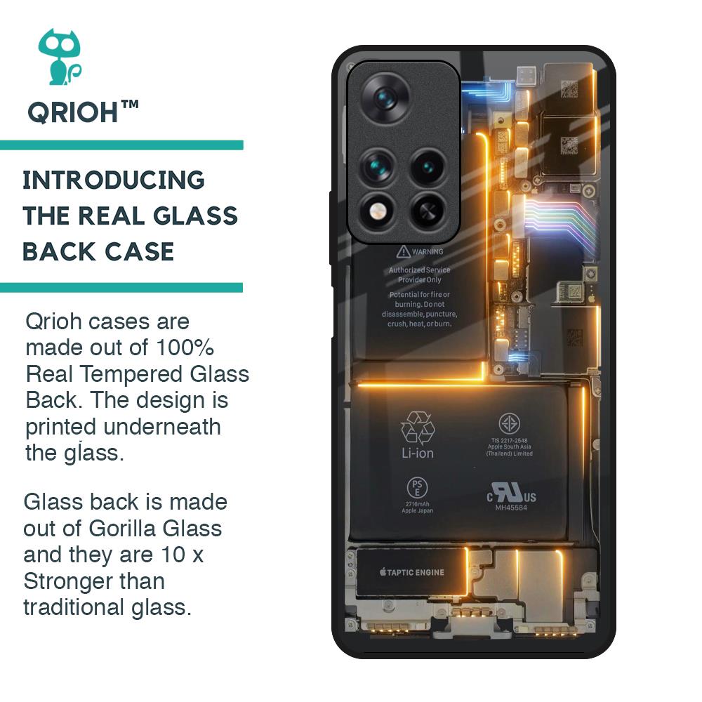 Glow Up Skeleton Glass Case for Redmi Note 11 Pro 5G