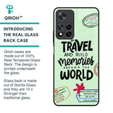 Travel Stamps Glass Case for Redmi Note 11 Pro 5G