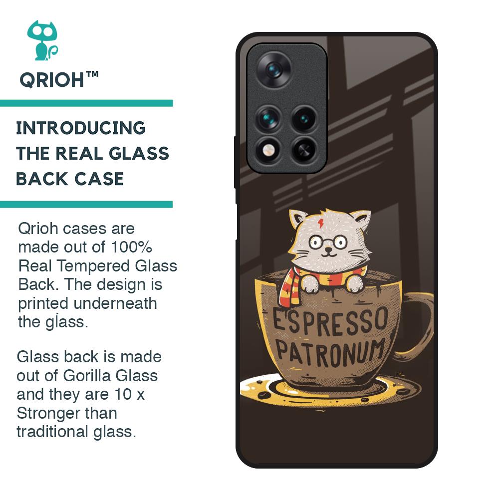 Tea With Kitty Glass Case For Redmi Note 11 Pro 5G