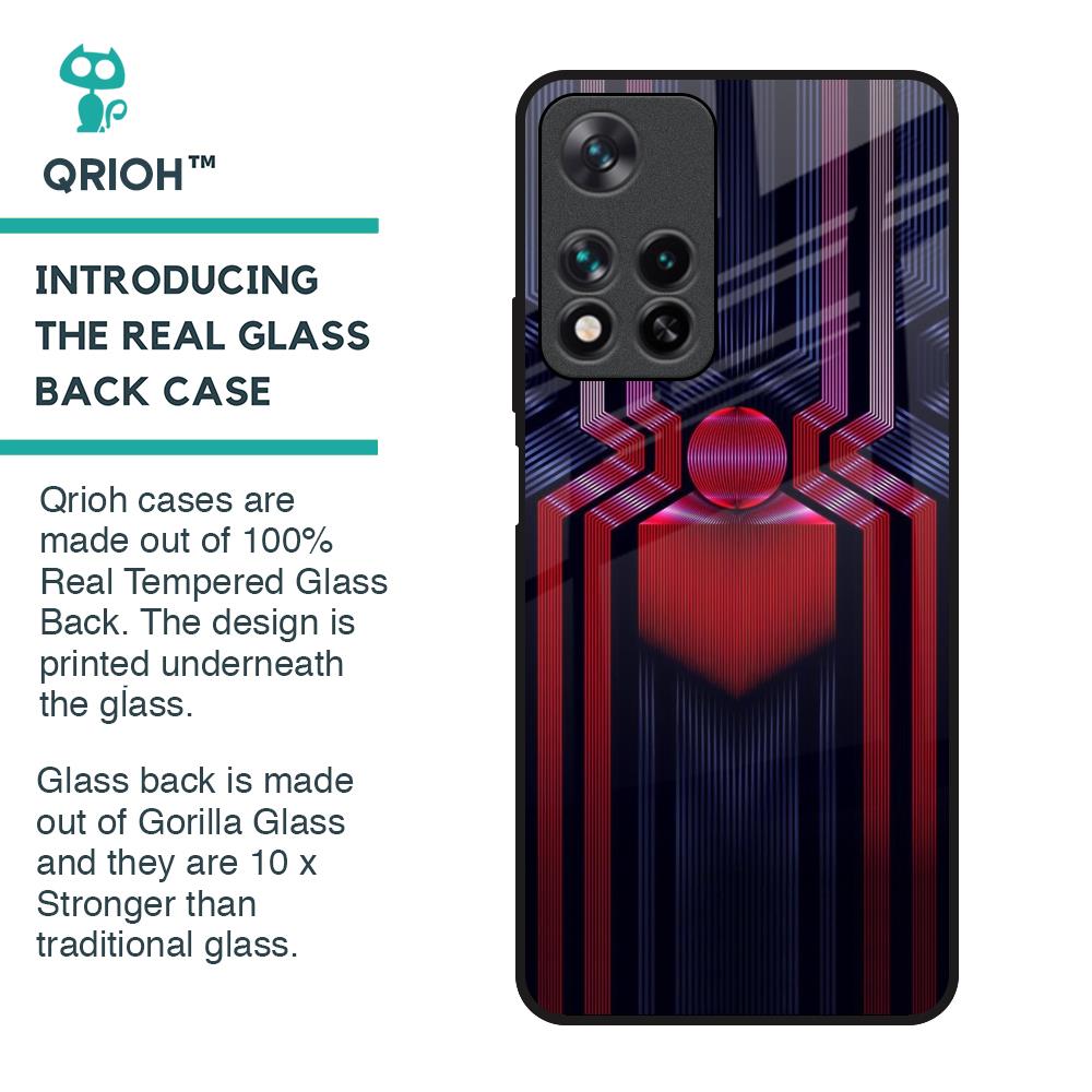 Super Art Logo Glass Case For Redmi Note 11 Pro 5G