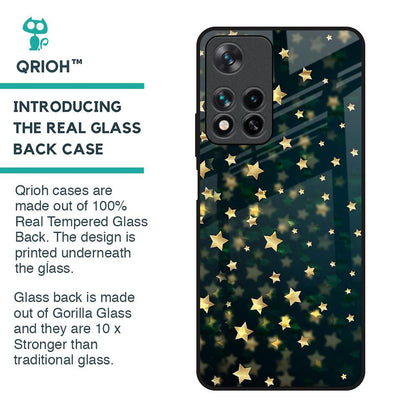 Dazzling Stars Glass Case For Redmi Note 11 Pro 5G