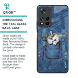 Kitty In Pocket Glass Case For Redmi Note 11 Pro 5G