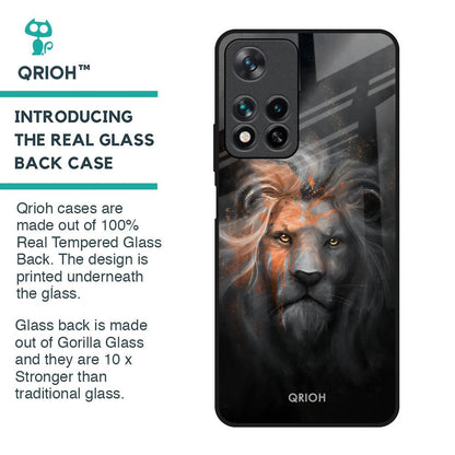 Devil Lion Glass Case for Redmi Note 11 Pro 5G
