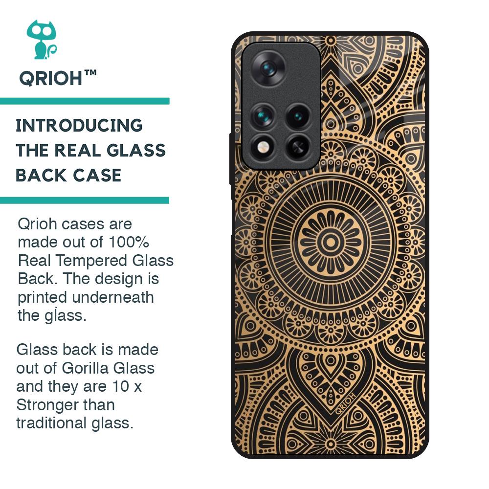 Luxury Mandala Glass Case for Redmi Note 11 Pro 5G