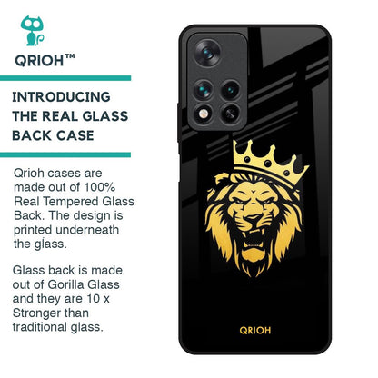 Lion The King Glass Case for Redmi Note 11 Pro 5G