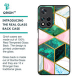 Seamless Green Marble Glass Case for Redmi Note 11 Pro 5G