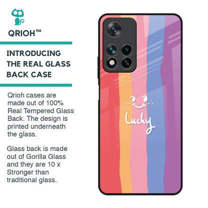 Lucky Abstract Glass Case for Redmi Note 11 Pro 5G