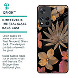 Lines Pattern Flowers Glass Case for Redmi Note 11 Pro 5G