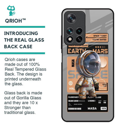 Space Ticket Glass Case for Redmi Note 11 Pro 5G
