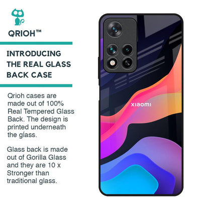 Colorful Fluid Glass Case for Redmi Note 11 Pro 5G