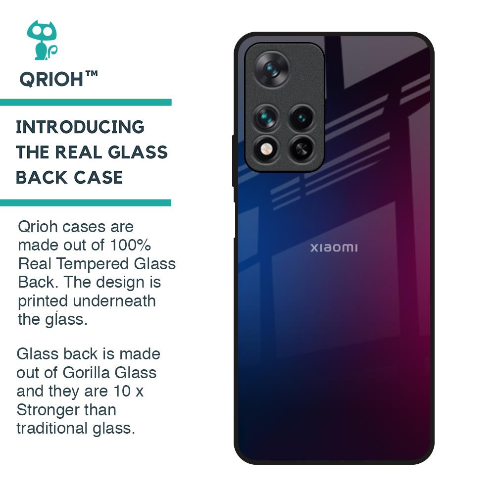 Mix Gradient Shade Glass Case For Redmi Note 11 Pro 5G
