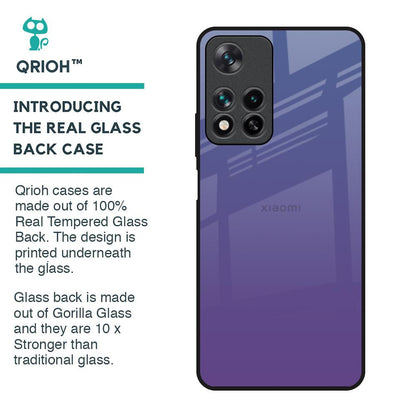 Indigo Pastel Glass Case For Redmi Note 11 Pro 5G