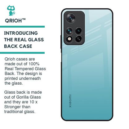 Arctic Blue Glass Case For Redmi Note 11 Pro 5G