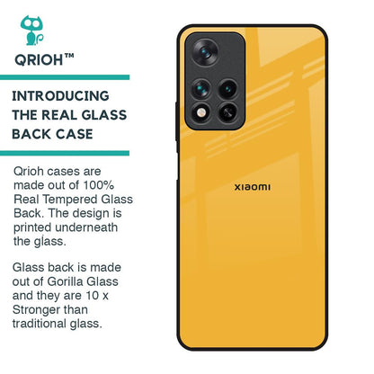 Fluorescent Yellow Glass case for Redmi Note 11 Pro 5G