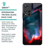 Brush Art Glass Case For Redmi Note 11 Pro 5G