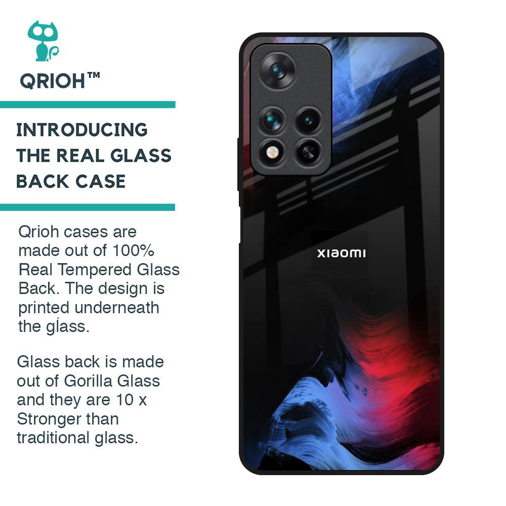 Fine Art Wave Glass Case for Redmi Note 11 Pro 5G