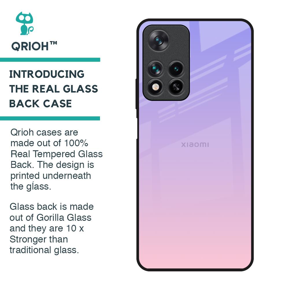 Lavender Gradient Glass Case for Redmi Note 11 Pro 5G