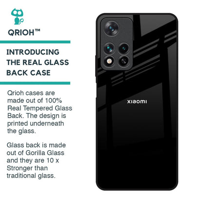 Jet Black Glass Case for Redmi Note 11 Pro 5G