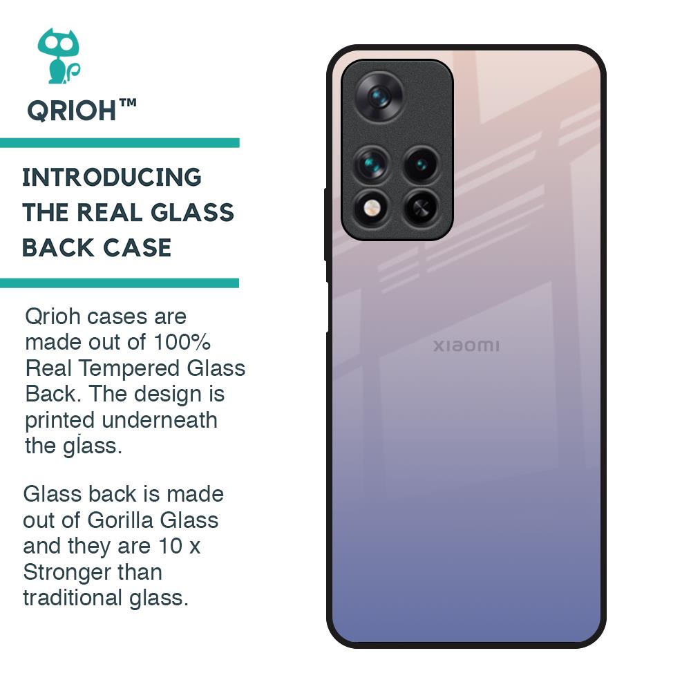 Rose Hue Glass Case for Redmi Note 11 Pro 5G