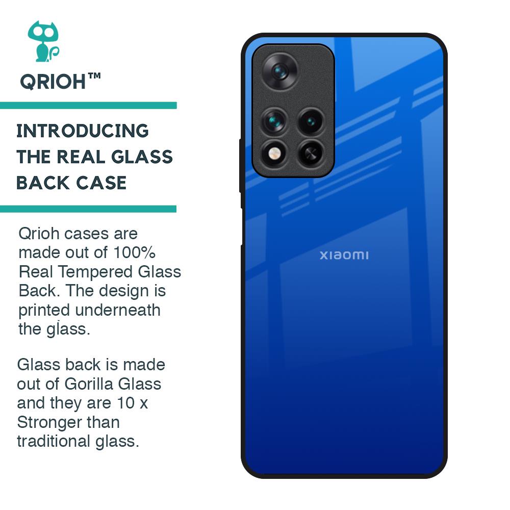 Egyptian Blue Glass Case for Redmi Note 11 Pro 5G