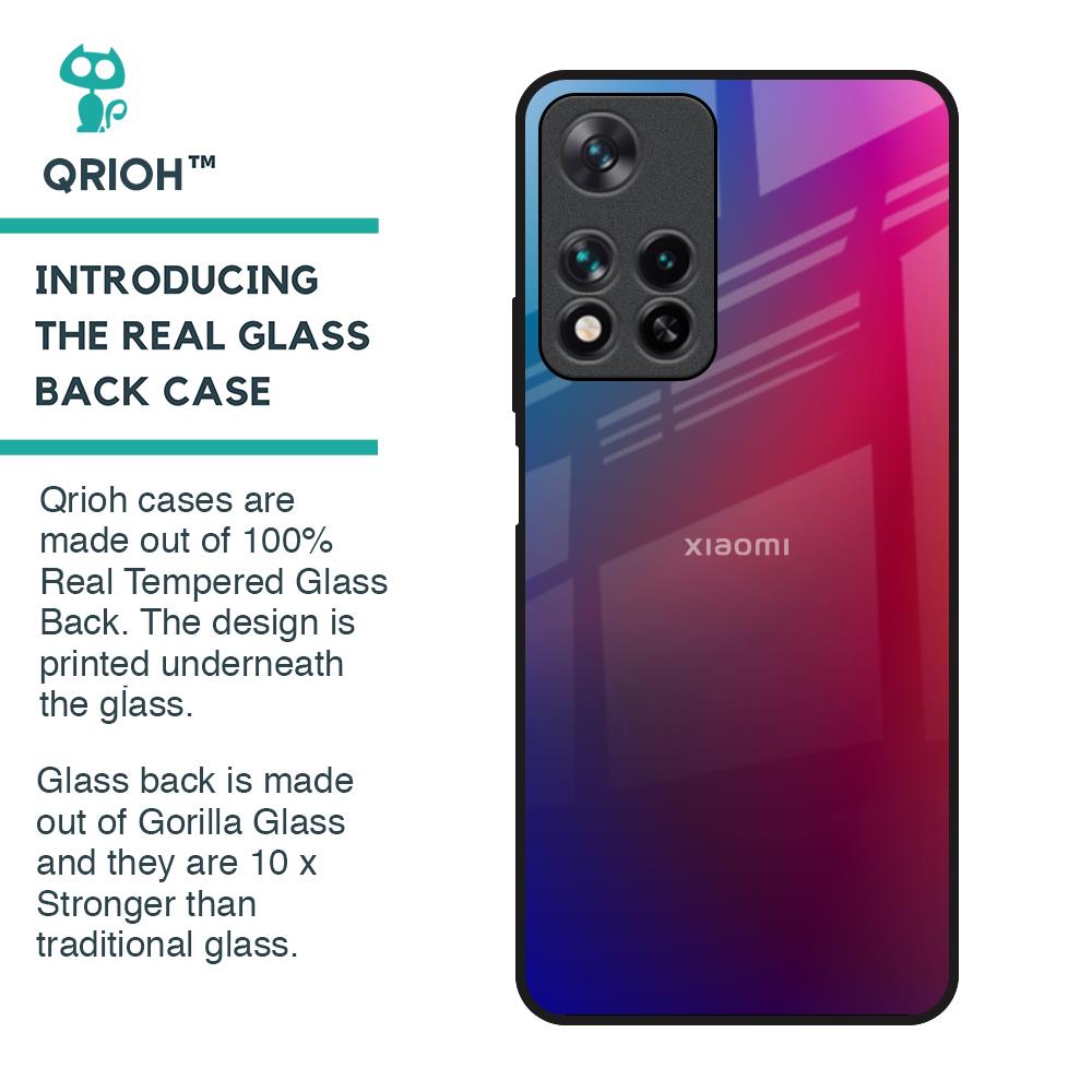 Magical Color Shade Glass Case for Redmi Note 11 Pro 5G