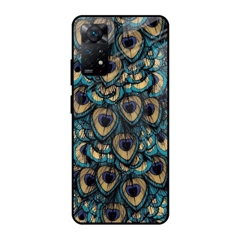 Peacock Feathers Redmi Note 11 Pro 5G Glass Cases & Covers Online