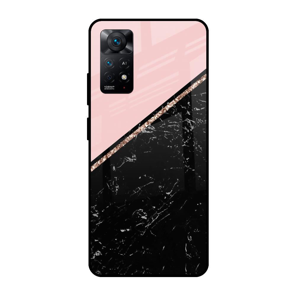 Marble Texture Pink Redmi Note 11 Pro 5G Glass Cases & Covers Online