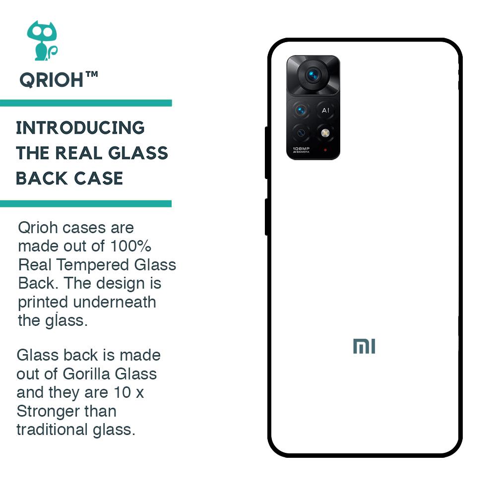 Arctic White Glass Case for Redmi Note 11 Pro 5G