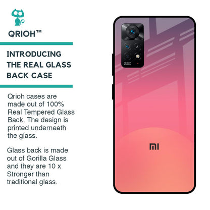 Sunset Orange Glass Case for Redmi Note 11 Pro 5G