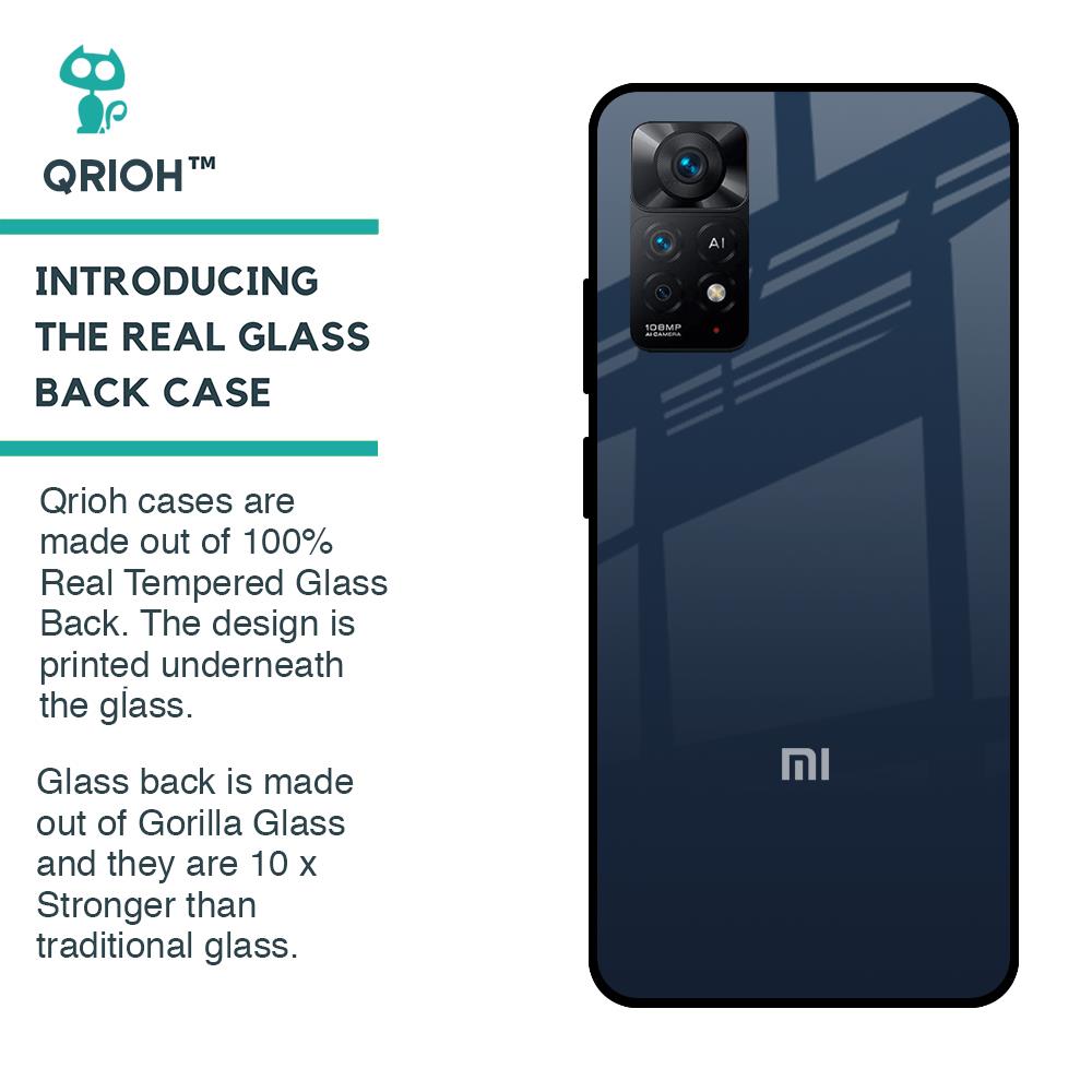 Overshadow Blue Glass Case For Redmi Note 11 Pro 5G