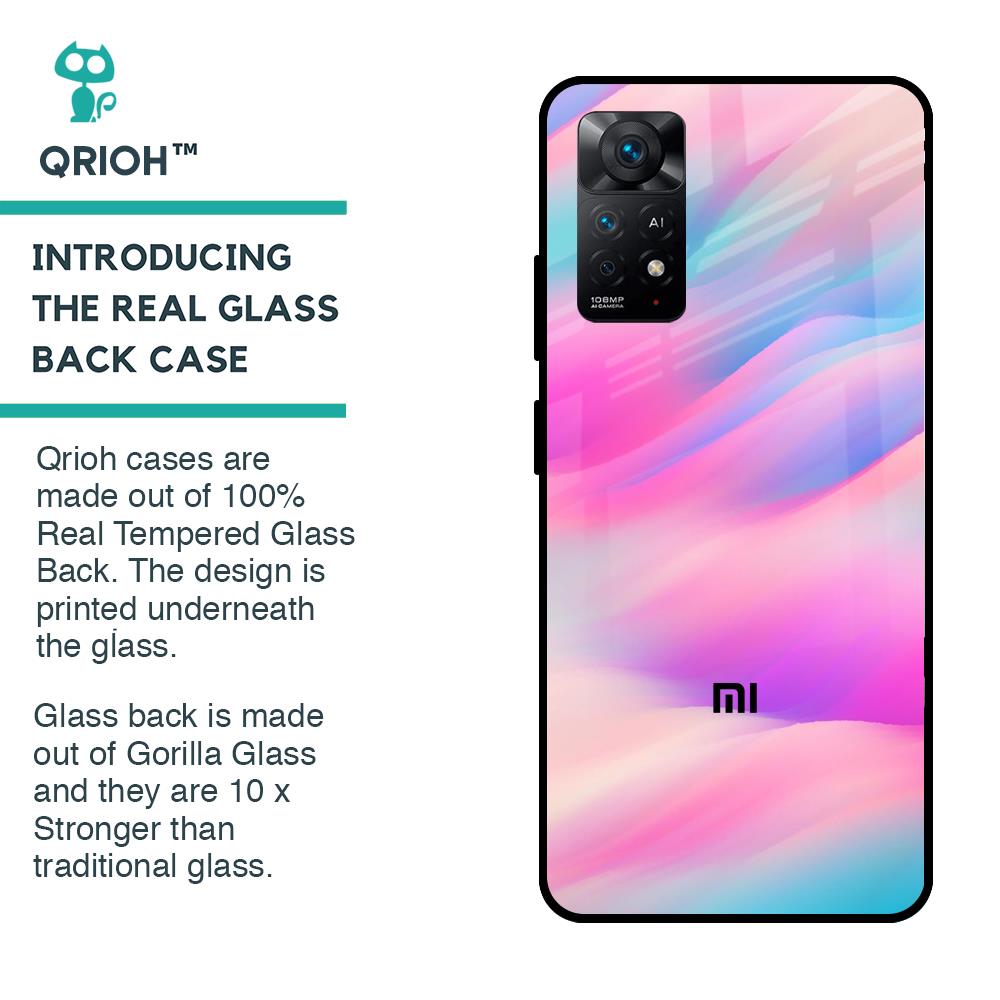 Colorful Waves Glass case for Redmi Note 11 Pro 5G
