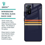 Tricolor Stripes Glass Case For Redmi Note 11 Pro 5G