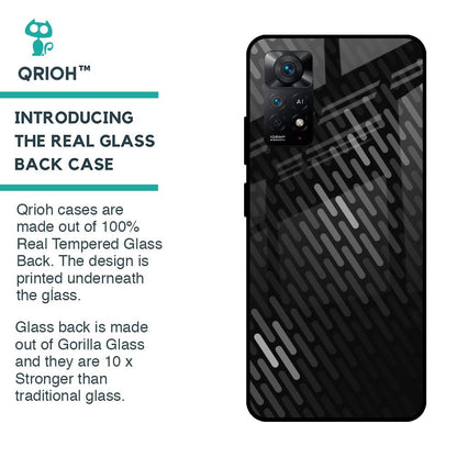 Dark Abstract Pattern Glass Case For Redmi Note 11 Pro 5G