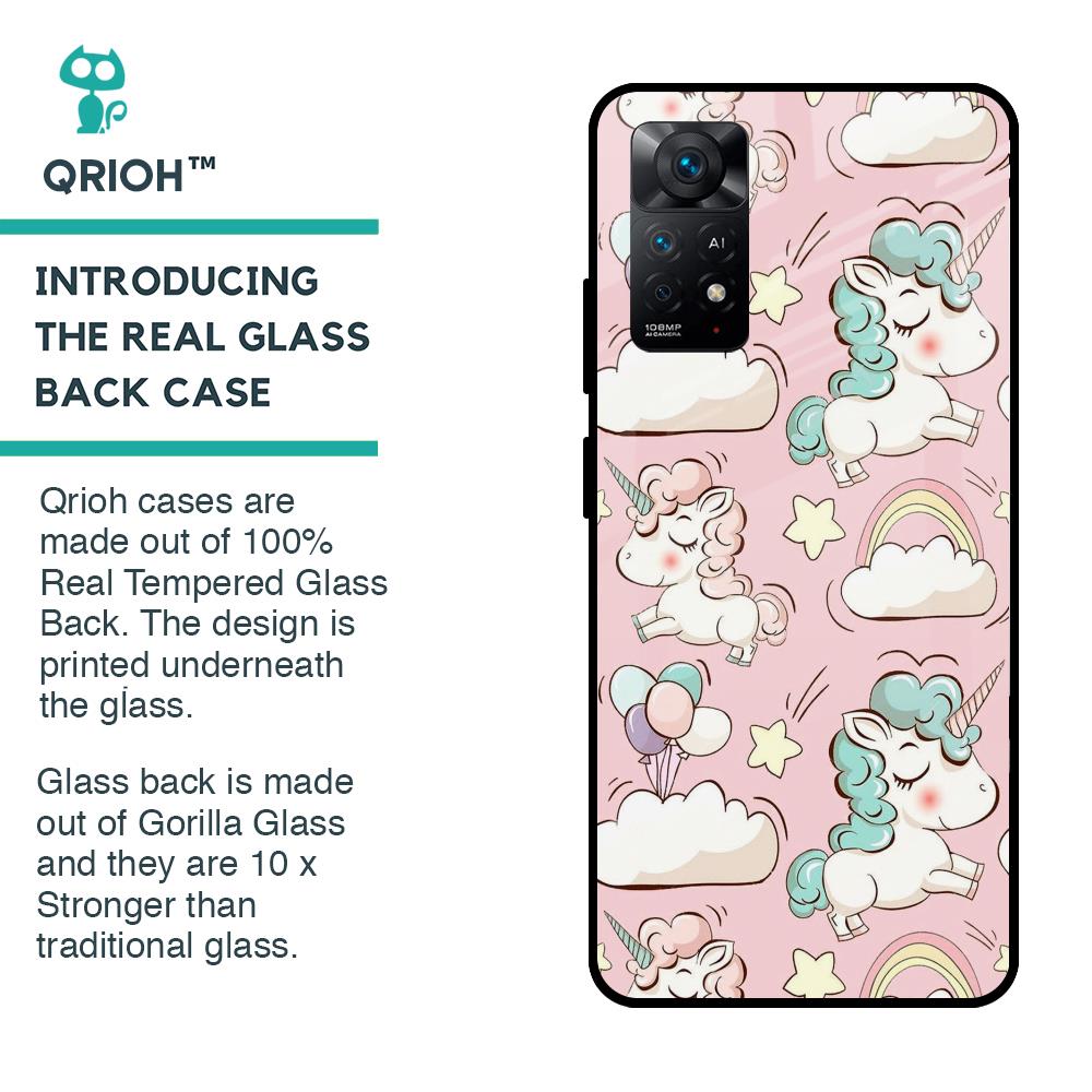 Balloon Unicorn Glass case for Redmi Note 11 Pro 5G
