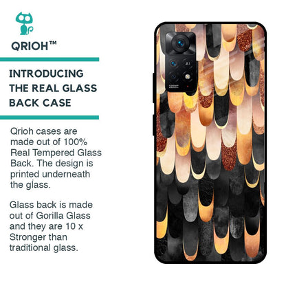 Bronze Abstract Glass Case for Redmi Note 11 Pro 5G