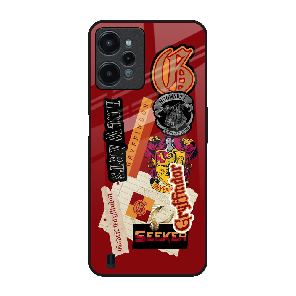 Gryffindor Realme C31 Glass Back Cover Online