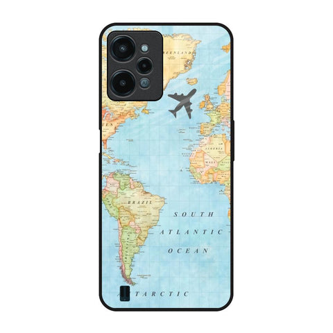 Travel Map Realme C31 Glass Back Cover Online
