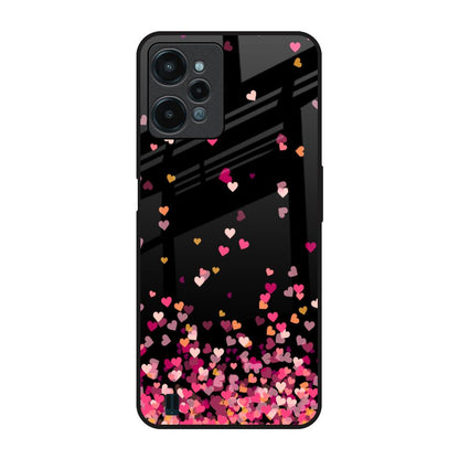 Heart Rain Fall Realme C31 Glass Back Cover Online