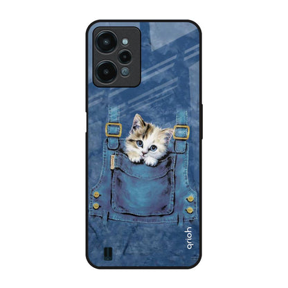 Kitty In Pocket Realme C31 Glass Back Cover Online