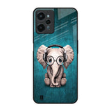 Adorable Baby Elephant Realme C31 Glass Back Cover Online
