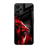 Red Angry Lion Realme C31 Glass Back Cover Online