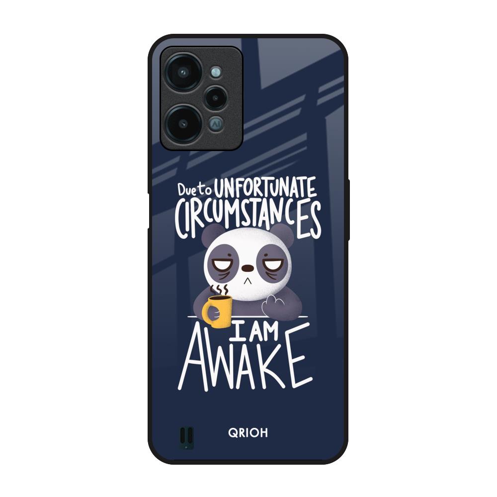 Struggling Panda Realme C31 Glass Back Cover Online