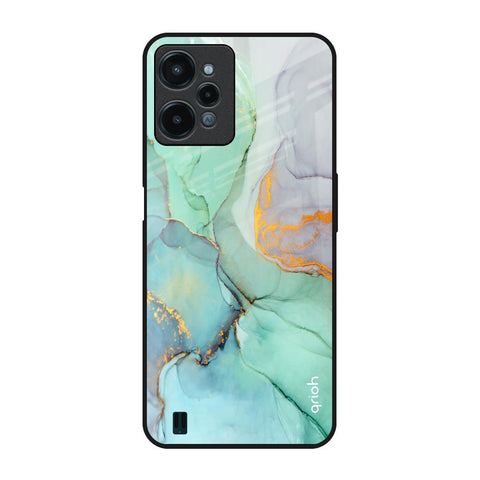 Green Marble Realme C31 Glass Back Cover Online