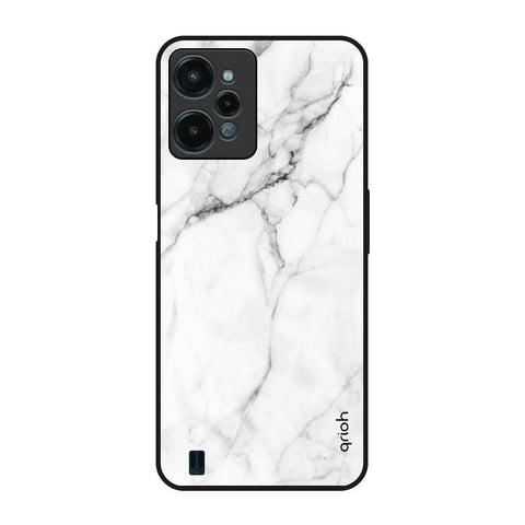 Modern White Marble Realme C31 Glass Back Cover Online