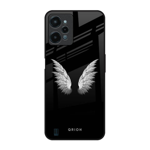 White Angel Wings Realme C31 Glass Back Cover Online