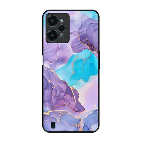 Alcohol ink Marble Realme C31 Glass Back Cover Online